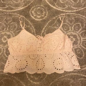 Baby pink crop top